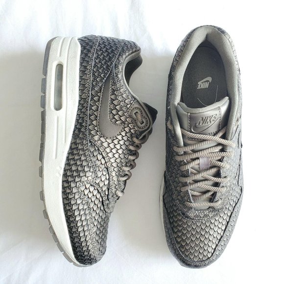 Nike Shoes - Nike Air Max 1 Dragon Scale Sneakers Gray 9